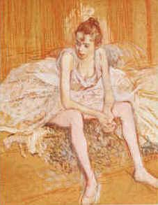  Henri  Toulouse-Lautrec Dancer Seated